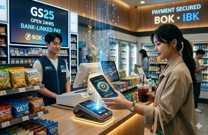 GS리테일·기업은행·한은, ‘예금 토큰 결제’ 시대 연다…GS25서 첫 상용화
