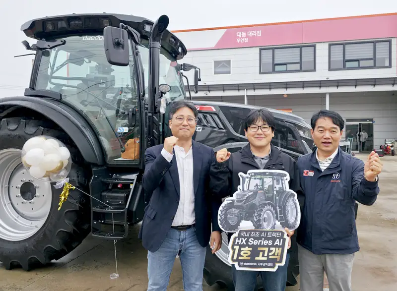 “농사도 AI 시대”…대동, 국내 첫 AI 무인트랙터 농가 공급