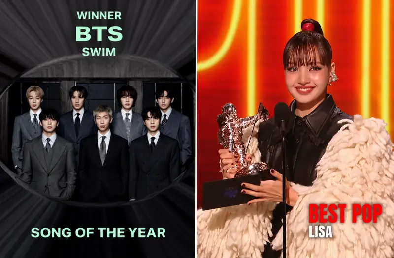 BTS는 ‘올해의 노래’, 리사는 ‘베스트 팝’…K팝의 다음 장면을 보여준 VMA