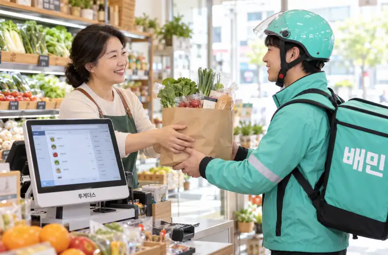 동네마트도 배민 즉시배송…POS 연동으로 온라인 판매 문턱 낮춘다